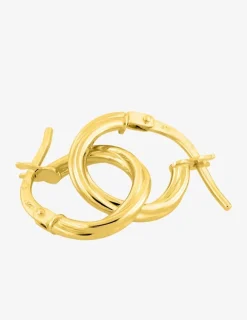 Boucles d'oreilles créoles 8 mm en or jaune 375‰ SO OR