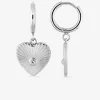 Boucles d’oreilles cœur acier SO OR