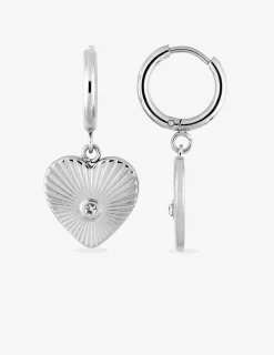 Boucles d’oreilles cœur acier SO OR