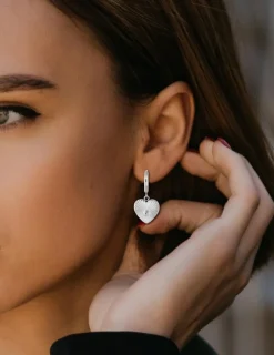 Boucles d’oreilles cœur acier SO OR
