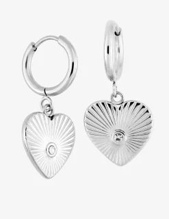 Boucles d’oreilles cœur acier SO OR