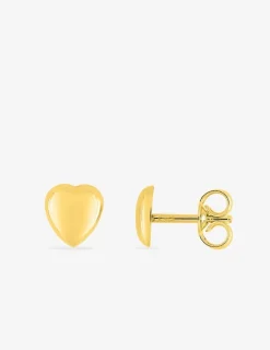 Boucles d'oreilles cœur or jaune 750 ‰ SO OR