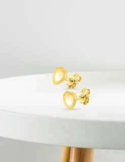 Boucles d'oreilles cœur or jaune 750 ‰ SO OR