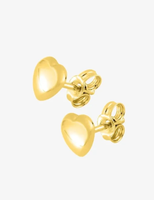 Boucles d'oreilles cœur or jaune 750 ‰ SO OR