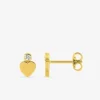 Boucles d'oreilles cœur plaqué or et oxyde de zirconium SO OR