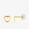 Boucles d'oreilles cœurs or jaune 375‰ SO OR