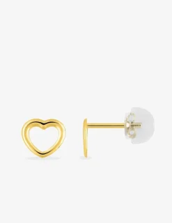 Boucles d'oreilles cœurs or jaune 375‰ SO OR