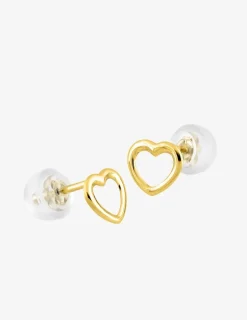 Boucles d'oreilles cœurs or jaune 375‰ SO OR