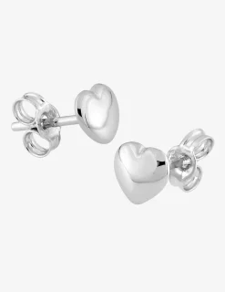 Boucles d'oreilles cœurs or blanc 375‰ SO OR