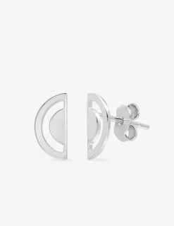 Boucles d'oreilles demi-cercles argent 925‰ SO OR