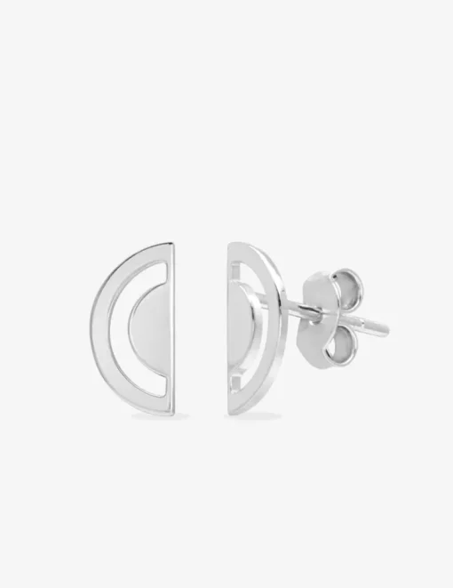 Boucles d'oreilles demi-cercles argent 925‰ SO OR