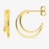 Boucles d'oreilles demi-créoles en or jaune 750 ‰ SO OR