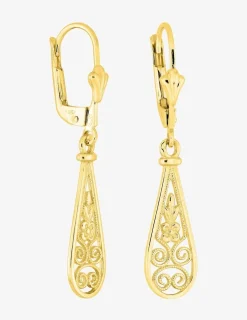 Boucles d'oreilles dormeuses or jaune 375 ‰ SO OR