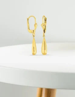 Boucles d'oreilles dormeuses or jaune 750 ‰ SO OR