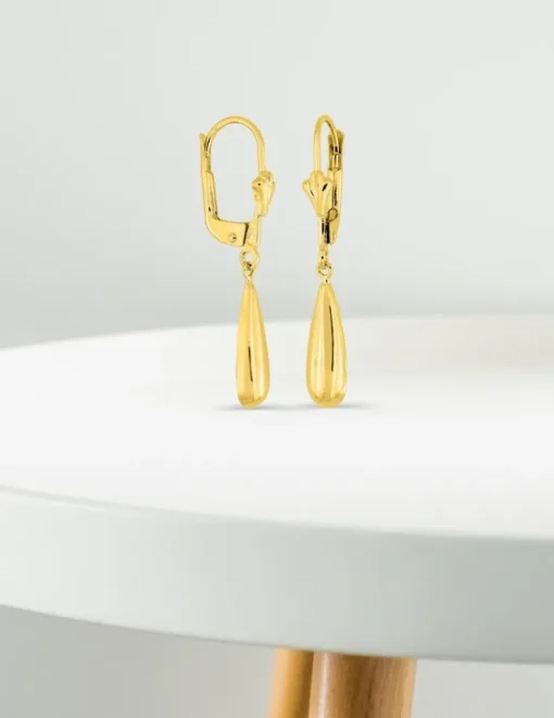 Boucles d'oreilles dormeuses or jaune 750 ‰ SO OR