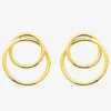 Boucles d'oreilles double cercle en plaqué or SO OR