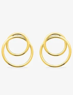 Boucles d'oreilles double cercle en plaqué or SO OR