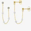 Boucles d'oreilles ear cuff acier et pierres synthétiques SO OR