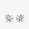 Boucles d'oreilles en argent 925 ‰ rhodié avec oxydes de zirconium SO OR