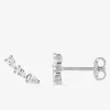Boucles d'oreilles en argent 925 ‰ rhodié et oxydes de zirconium SO OR