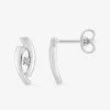 Boucles d'oreilles en or blanc 375‰ et oxyde de zirconium SO OR