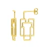 Boucles d'oreilles en plaqué or, design original SO OR