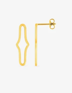 Boucles d'oreilles en plaqué or design SO OR