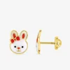 Boucles d'oreilles enfant lapin en or 375‰ SO OR