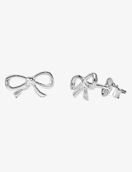 Boucles d'oreilles enfant motif ruban argent 925%o SO OR