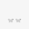 Boucles d'oreilles enfant motif papillon argent 925%o SO OR
