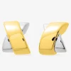 Boucles d'oreilles fantaisie électroformées or jaune 750 ‰ et rhodium SO OR