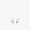 Boucles d'oreilles fantaisistes argent rhodié 925%o avec oxyde de zirconium SO OR