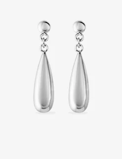 Boucles d'oreilles goutte argent 925‰ rhodié SO OR