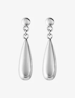 Boucles d'oreilles goutte argent 925‰ rhodié SO OR