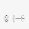 Boucles d'oreilles grain de café or blanc 750‰ SO OR