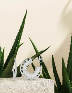 Boucles d'oreilles Graphique argent SO OR