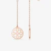 Boucles d'oreilles Harmonie Or rose 375‰ et laque ivoire SO OR