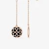 Boucles d'oreilles Harmonie Or rose 375‰ et laque noir de Jais SO OR