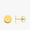 Boucles d'oreilles jetons or jaune 375‰ SO OR