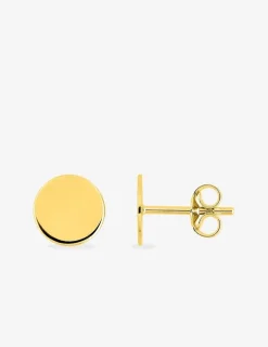 Boucles d'oreilles jetons or jaune 375‰ SO OR