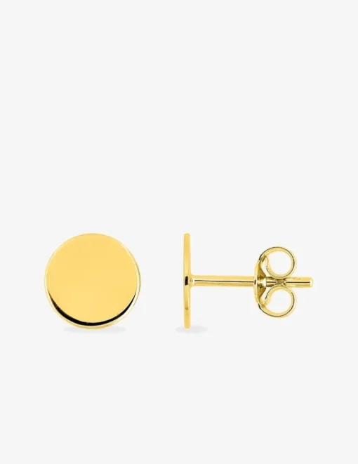 Boucles d'oreilles jetons or jaune 375‰ SO OR