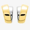Boucles d'oreilles électroformées or jaune 750 ‰ et rhodium SO OR