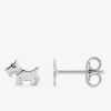 Boucles d'oreilles motif chien argent 925%o SO OR