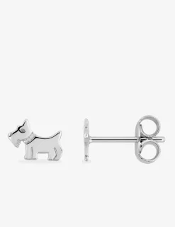Boucles d'oreilles motif chien argent 925%o SO OR