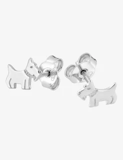 Boucles d'oreilles motif chien argent 925%o SO OR