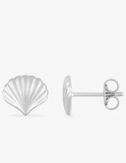 Boucles d'oreilles motif coquillage argent 925%o SO OR