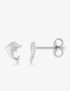 Boucles d'oreilles motif dauphin argent 925%o SO OR