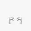 Boucles d'oreilles motif double dauphins argent 925%o SO OR