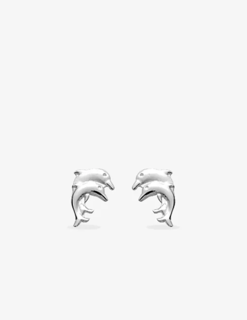 Boucles d'oreilles motif double dauphins argent 925%o SO OR