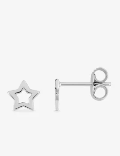 Boucles d'oreilles motif étoile argent 925%o SO OR
